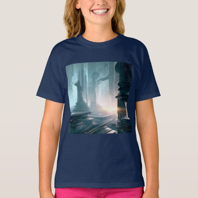 Camiseta SF Cidade Futurística 4 (Frente)