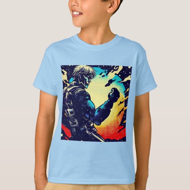Camiseta SF - Corte de Madeira de Herói 2 (Frente)