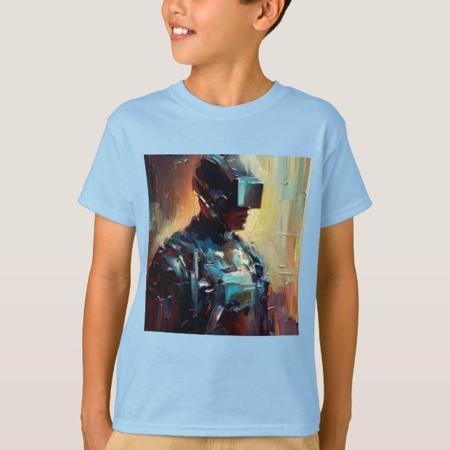 Camiseta SF - Cyberpunk Hero 3 (Frente)