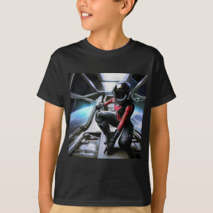 Camiseta SF Hero a bordo nave espacial 2