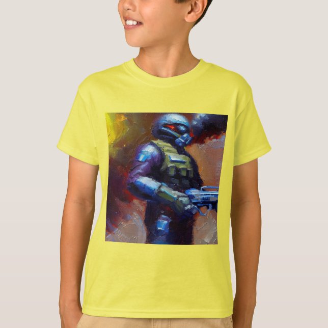 Camiseta SF - Herói Militar 4 (Frente)