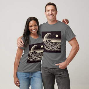 Camiseta SF Mars Landscape Woodcut 3