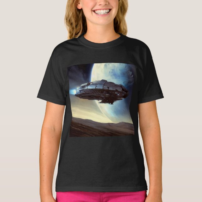 Camiseta SF Orbiting Spaceship 2 (Frente)