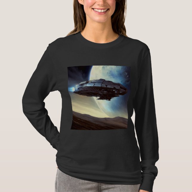 Camiseta SF Orbiting Spaceship 2 (Frente)