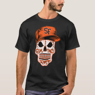 Camiseta Sf Sugar Skull Mexicano Chicano Art Dia De Los Mue
