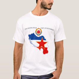 Camiseta SFR Jugoslávia - Mapa - Emblem - Sinalizador