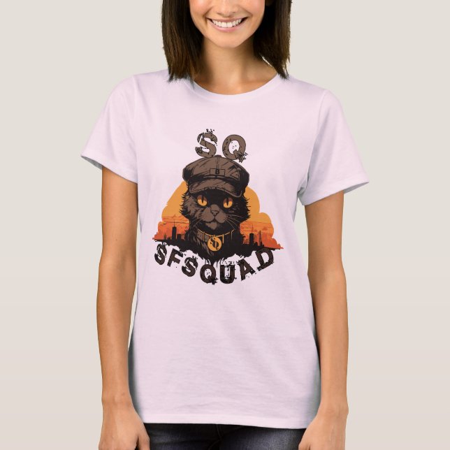 Camiseta SFSquad: Your Purrfect Squad Member (Frente)