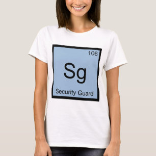 Camiseta Sg - Segurança Química Símbolo Elemento Engraçado