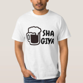 Camiseta sha giya - beba cerveja em Hausa