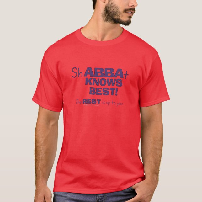Camiseta ShABBAt Abba conhece melhor (Frente)