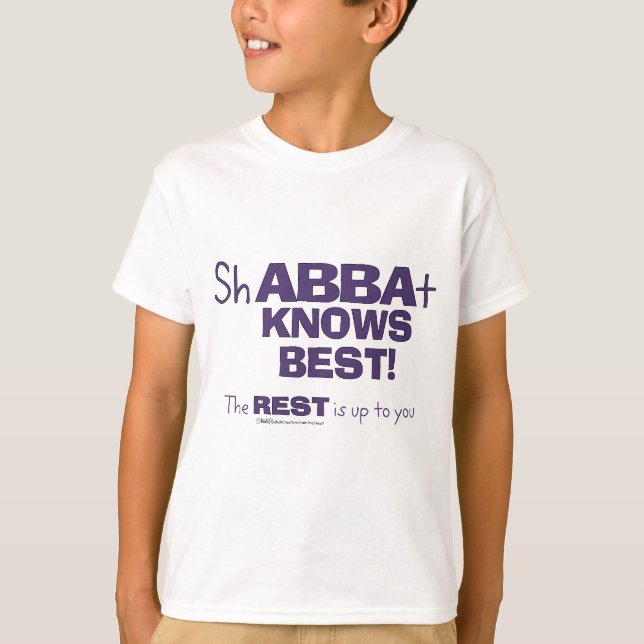 Camiseta ShABBAt Abba conhece melhor (Frente)