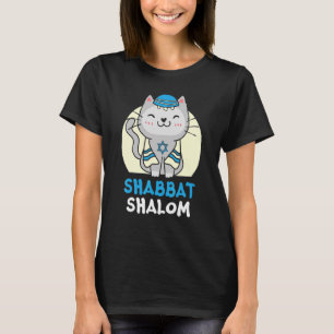 Camiseta Shabbat Shalom Cat Judaísmo Yom Kippur
