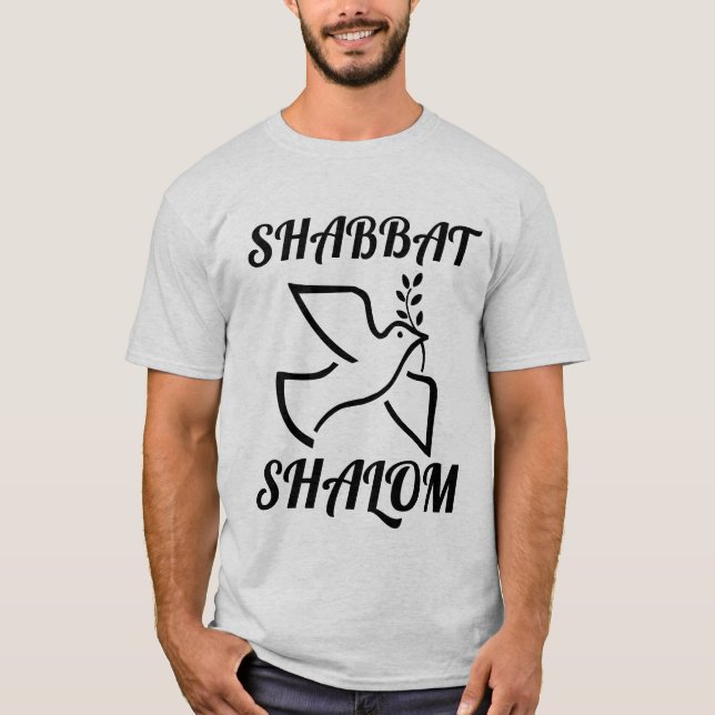 CAMISETA SHABBAT SHALOM T-SHIRTS (Frente)