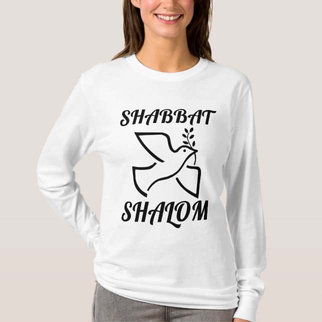CAMISETA SHABBAT SHALOM T-SHIRTS (Frente)