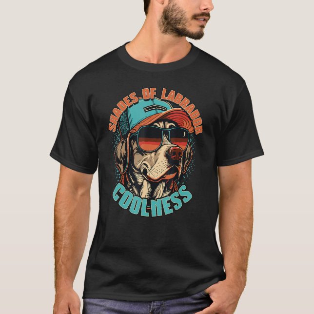 Camiseta Shades of Labrador Coolness for dog  dog owner (Frente)