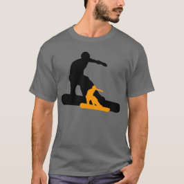 Camiseta shadowboarder: laranja: