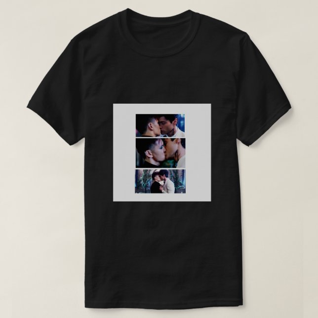 Camiseta Shadowhunters, Magnus e Alec Poster (Frente do Design)