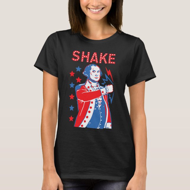 Camiseta Shae Bebendo Presidentes Americanos Felizes 4t (Frente)