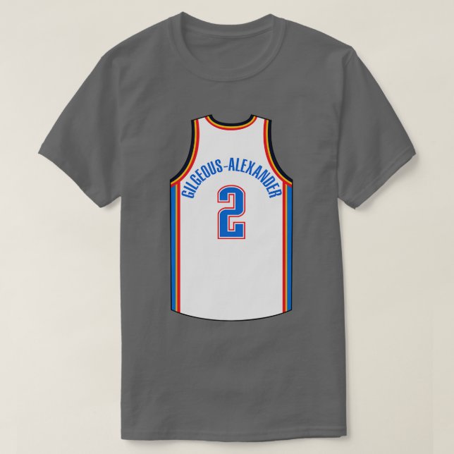Camiseta Shai Gilgeous, Alexander Oklahoma City Jersey Quan (Frente do Design)