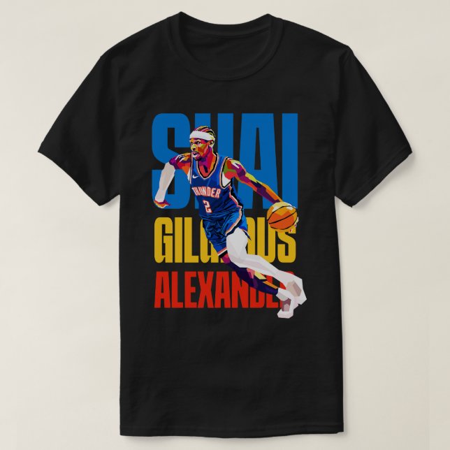 Camiseta Shai Gilgeous Alexander WPAP 1 (Frente do Design)