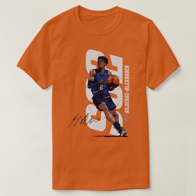 Camiseta Shai GilgeousAlexander Oklahoma City Vertical 1 (Frente do Design)