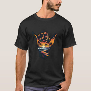 Camiseta Shaka - Sinal de Mão - Férias de Verão no Surf de