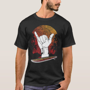 Camiseta Shaka - Sinal havaiano de Surf de surfe ganha a mã