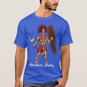 Camiseta Shaka Zulu líder guerreiro africano Rei africano J