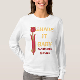 CAMISETA SHAKE, ISSO, BEBÊ, PARKINSONS DIS...