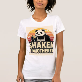 Camiseta Shaken & Unbothered Panda Bartender Shirt