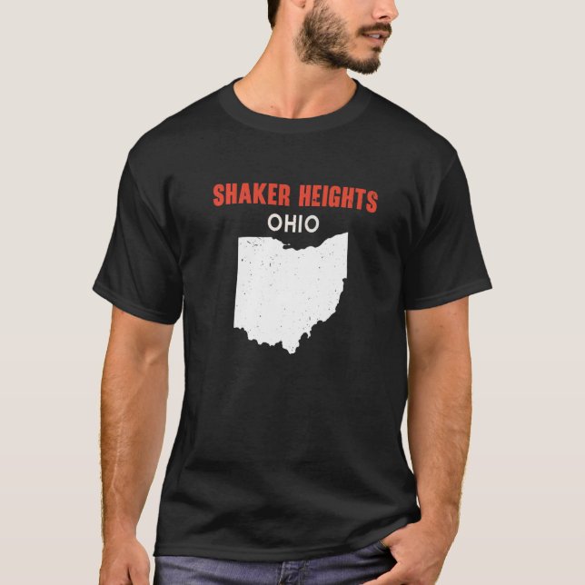 Camiseta SHAKER HEIGHTS Ohio State America Viagem Ohioa (Frente)