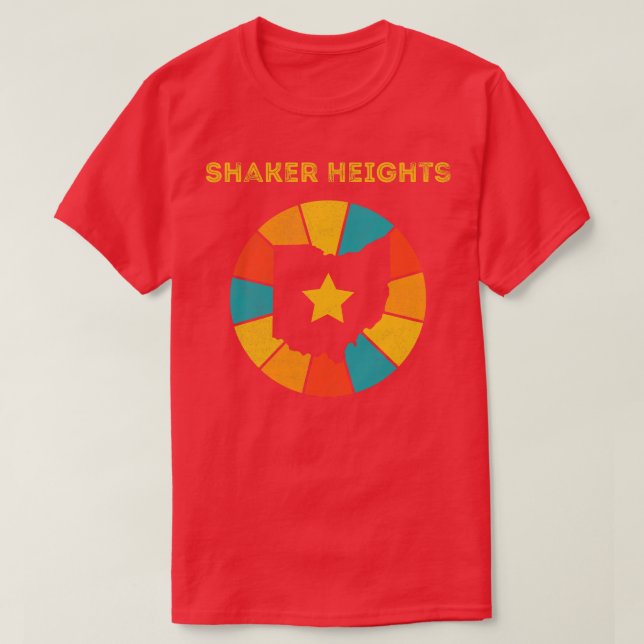Camiseta Shaker Heights Ohio Vintage desapontou Souvenir 1 (Frente do Design)