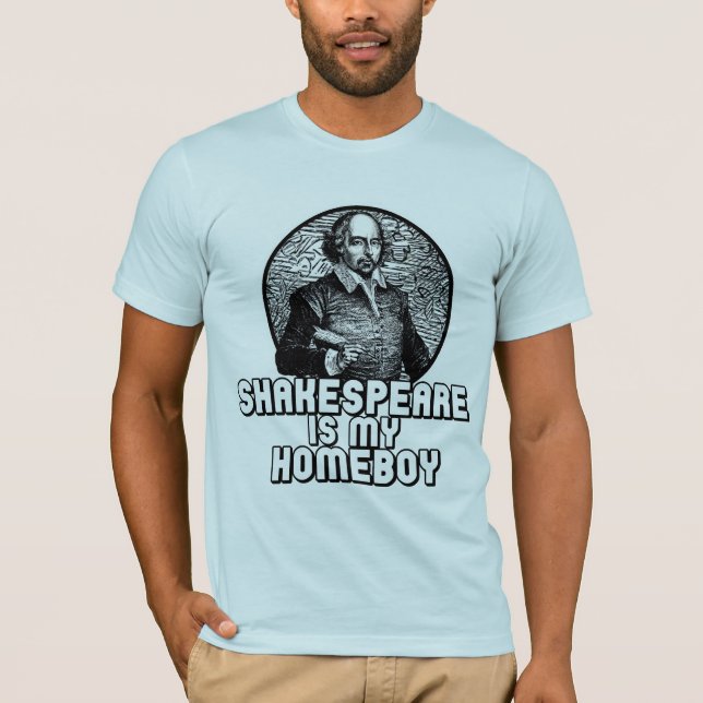 Camiseta Shakespeare é meu Ficar em casa (Frente)