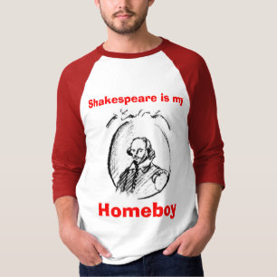 Camiseta Shakespeare é meu ficar em casa