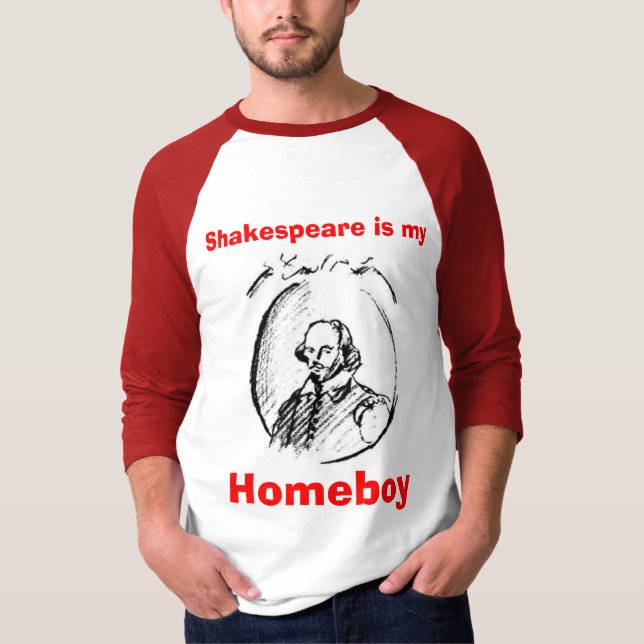 Camiseta Shakespeare é meu ficar em casa (Frente)