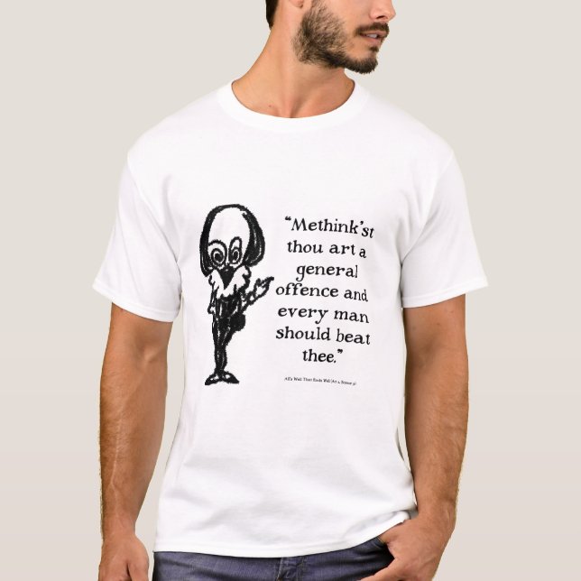 Camiseta Shakespeare Insultas Alls Bem (Frente)