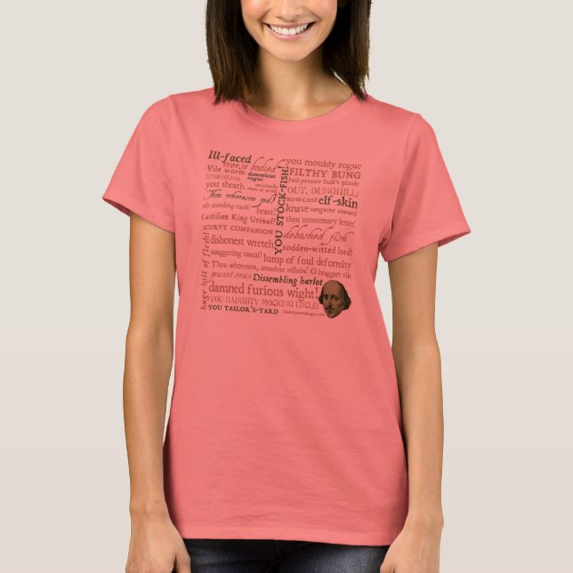 Camiseta Shakespeare Insults Collection (Frente)