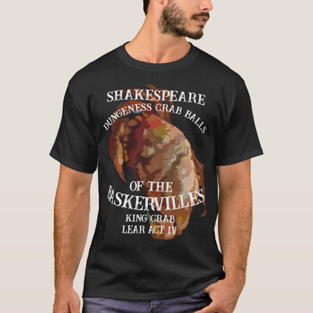 Camiseta Shakespeare King Crab Lear Dungeness Crab Balls (Frente)