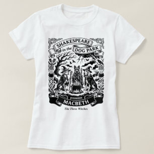 Camiseta Shakespeare no Parque dos Cães Macbeth Três Bruxas