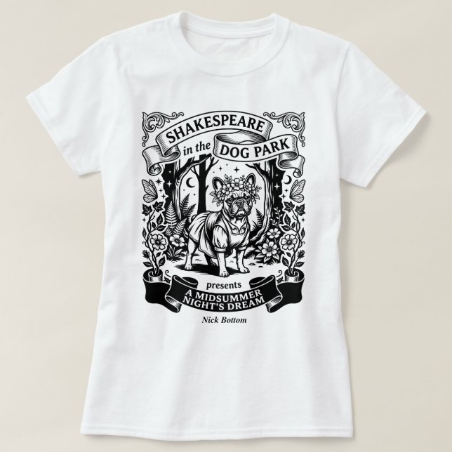 Camiseta Shakespeare no Parque dos Cães - Nick Bottom (Frente do Design)