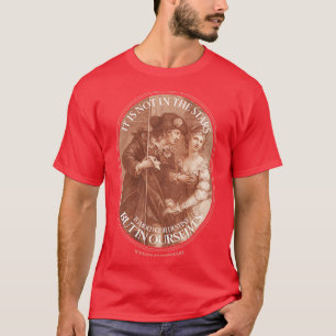 Camiseta Shakespeare, poeta renascentista estagiário inglês