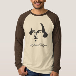 Camiseta Shakespeare simples com assinatura