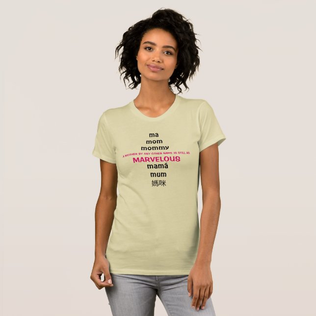 Camiseta Shakespearean inspira maravilhosa mãe (Frente Completa)