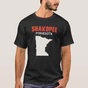 Camiseta Shakopee Minnesota EUA Estado América Viagem Minne
