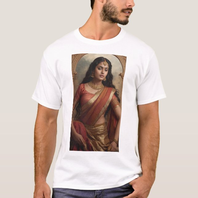 Camiseta Shakuntala: História Clássica de Amor por Mitologi (Frente)