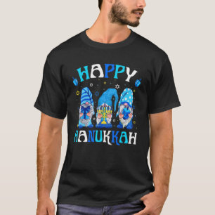Camiseta Shalom Gnome Happy Hanukkah Chanukkah Juewish Drei