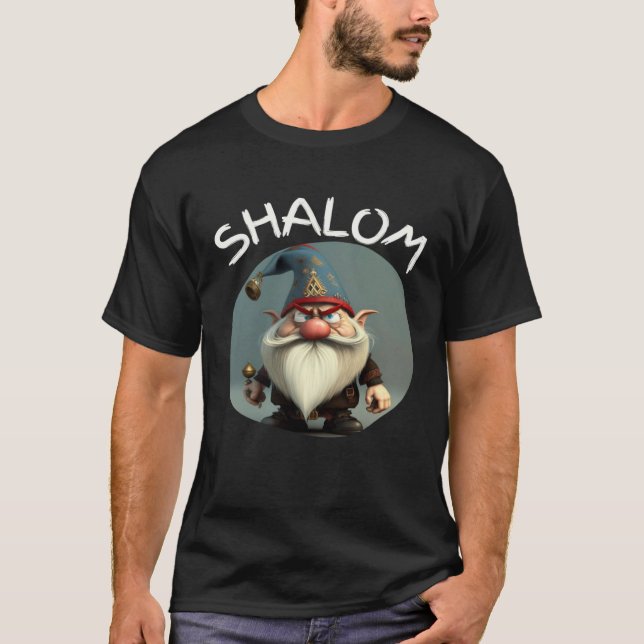 Camiseta Shalom Gnomes  Jewish Gnome s Gnome Hebrew Christi (Frente)