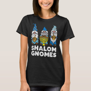 Camiseta Shalom Gnomos Feliz Chanukah Hanukkah Gnomo Judeu