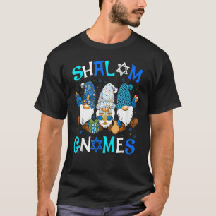 Camiseta Shalom Gnomos Feliz Chanukah Menorah Hanukkah Jewi