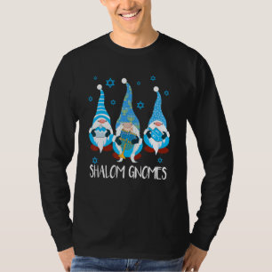 Camiseta Shalom Gnomos Feliz Chanukah Menorah Hanukkah Jewi